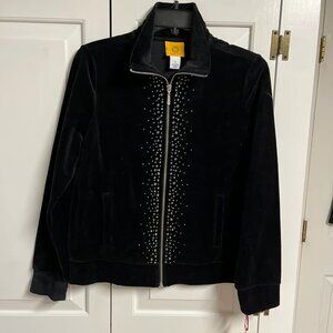 Ruby Rd Zippered Jacket with Bling